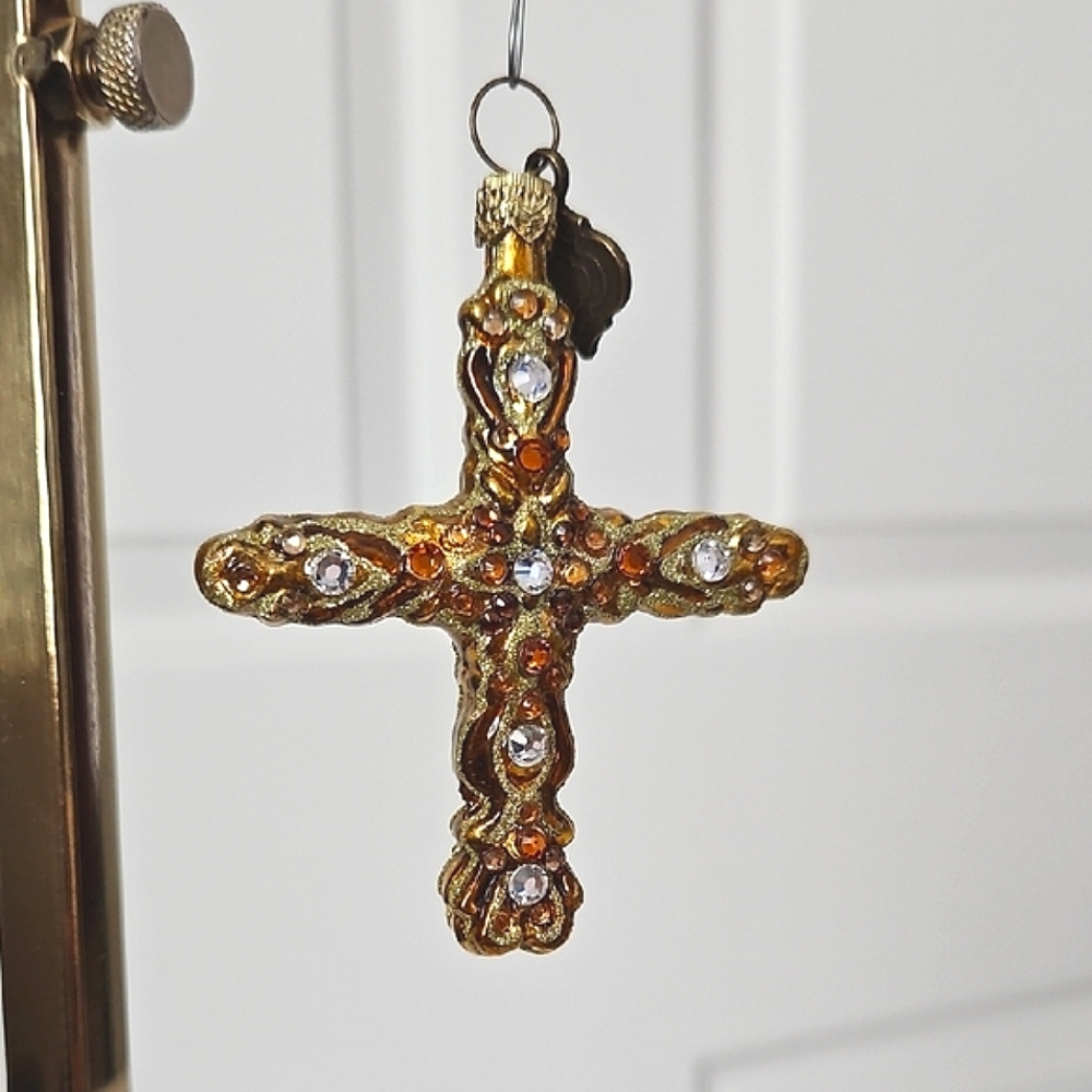 Jay Strongwater Cross Ornament Figurine